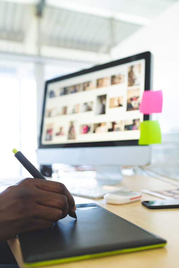 Graphic Designer Working